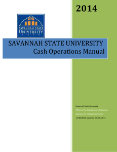 Cash Operations Manual *UPDATED*