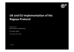 UK and EU Implementation of the Nagoya Protocol