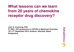 What lessons can we learn from 20 years of chemokine receptor drug discovery?