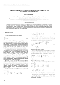 Solutions to Time-Fractional Diffusion-Wave Equation in Spherical Coordinates