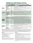 Guidelines for Adult Diabetes Management/Diabetes Mellitus Flow Sheet