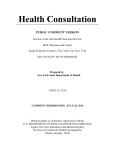 Health Outcomes Review Public Comment Draft, April 2016
