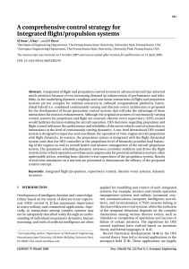 A Comprehensive Control Strategy for Integrated Flight/Propulsion Systems