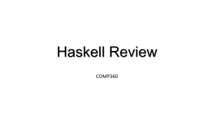 Haskell review