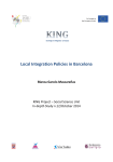Local Integration Policies in Barcelona