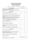 Intern Strengths/Areas to Work On Evaluation form