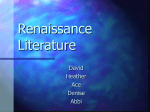 Renaissance Literature2.ppt