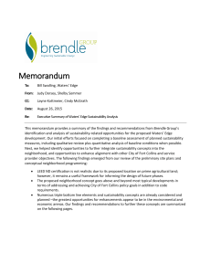 Sustainability Assessment Summary