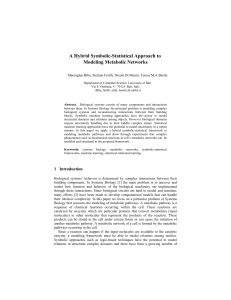 A Hybrid Symbolic-Statistical Approach to Modeling Metabolic Networks