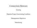Connection between Grazing, Riparian Proper Functioning Condition, Management, Objectives and Monitoring (33 MB)