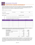 Financial Responsibilities form