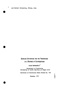 Behboodian, J.; (1971)Bayesian estimation for the proportions in a mixture of distribution."