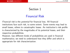 Risk neutral probabilities