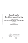 Guidelines for drinking-water quality, third edition