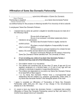 Affirmation of partnership document
