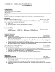 Download a sample resume for a Supply Chain Student