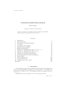 Archimedean Rankin Selberg Integrals