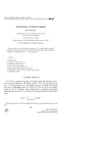 Factorization of Period integrals