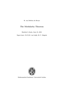 The modularity theorem