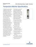 Temperature Monitor Specifications (A6630)