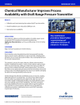Proven Result: Chemical Manufacturer Improves Process Availability with Draft Range Pressure Transmitter