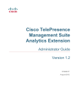 Cisco TelePresence Management Suite Analytics Extension Administrator Guide (1.2)