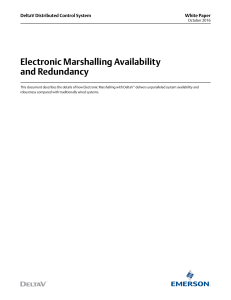 Electronic Marshalling Availability and Redundancy