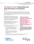 Fact Sheet on the Pennsylvania Patient Trust Act (2015)