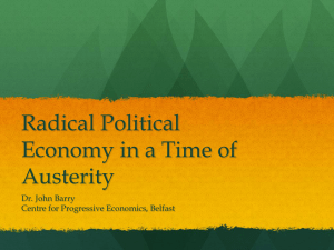 Radical Political Economy in a Time of Austerity