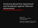 Byzantine Agreement (BA) protocol