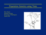 Population Genetics using Trees
