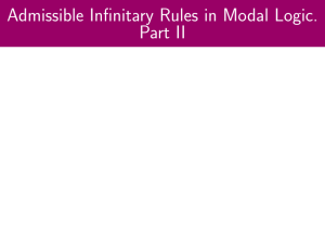 Admissible Infinitary Rules in Modal Logic. Part II