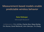 Measurement-based models enable predictable wireless behavior