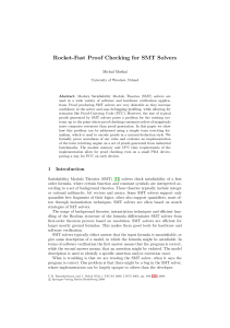 Rocket-Fast Proof Checking for SMT Solvers