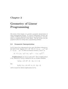 Geometry of Linear Programming