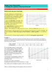 Regression: Finding the equation of the line of best fit