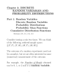 Chapter 3: DISCRETE RANDOM VARIABLES AND PROBABILITY