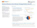 Mackenzie Maximum Diversification Emerging Markets Index ETF