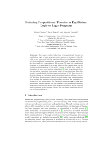 Reducing Propositional Theories in Equilibrium Logic to