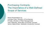 Purchasing Contracts: Importance of a Well