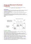 Hersey and Blanchard`s Situational Leadership