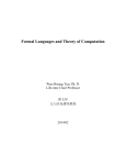Formal Languages and Theory of Computation