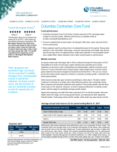Columbia Contrarian Core Fund