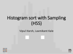 Histogram sort with Sampling (HSS)