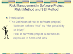 Risk Management in Software Project Riskit Method and SEI