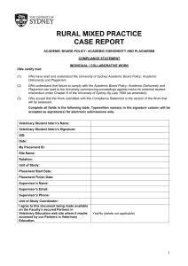 Assignment/Coversheet - Case Report