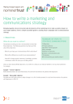 How to write a marketing and communications strategy