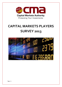 capital markets players survey 2013