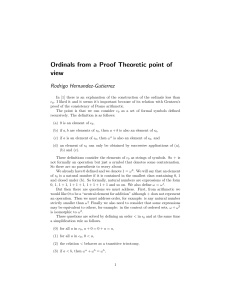 ordinals proof theory