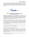 kiadis pharma raises €5 million in private placement with